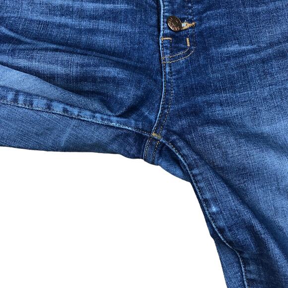MADEWELL 10" High Rise Skinny Jeans Button Fly Size 27 Frayed Hems - Picture 4 of 8